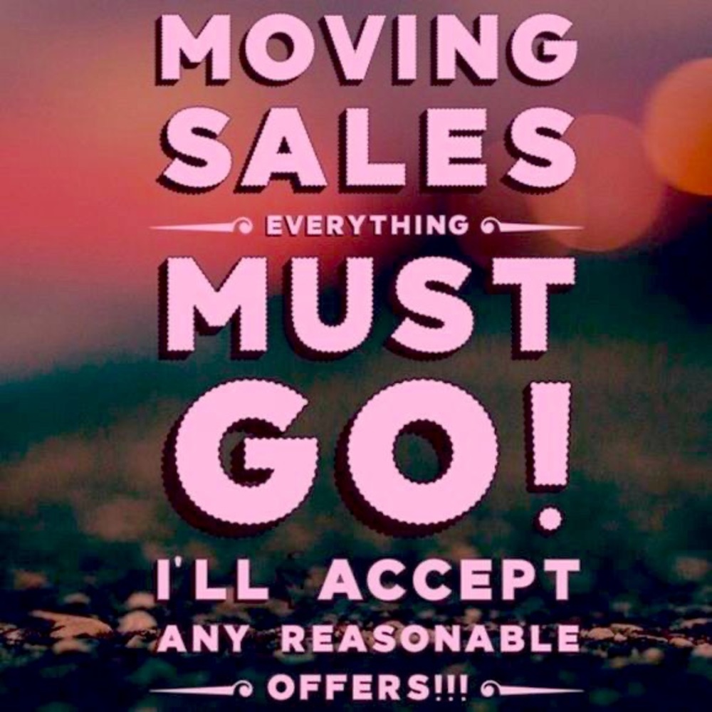 MOVING SALE!